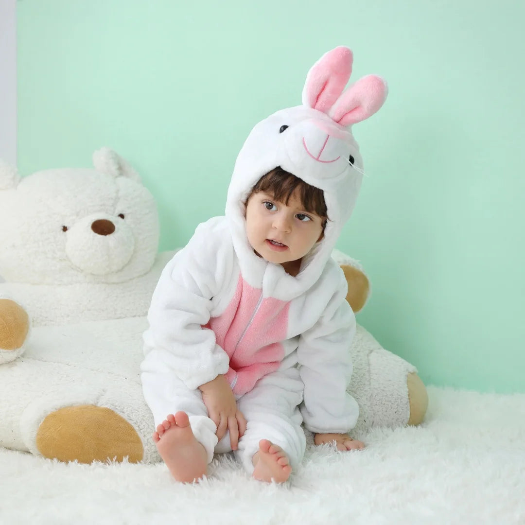 Long Sleeve Cartoon Animal Jumpsuit