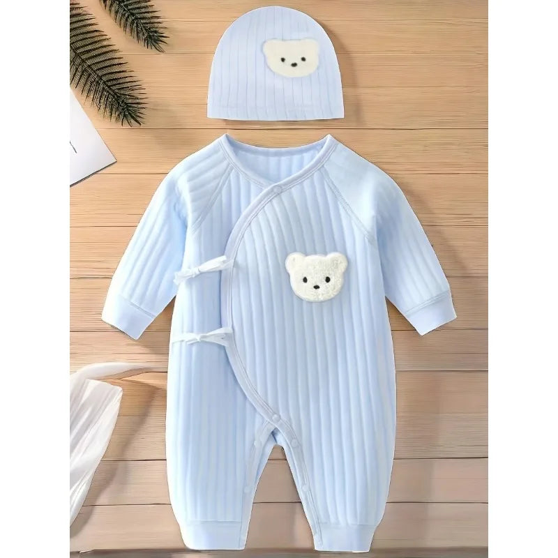 All-Season Baby Romper with Hat