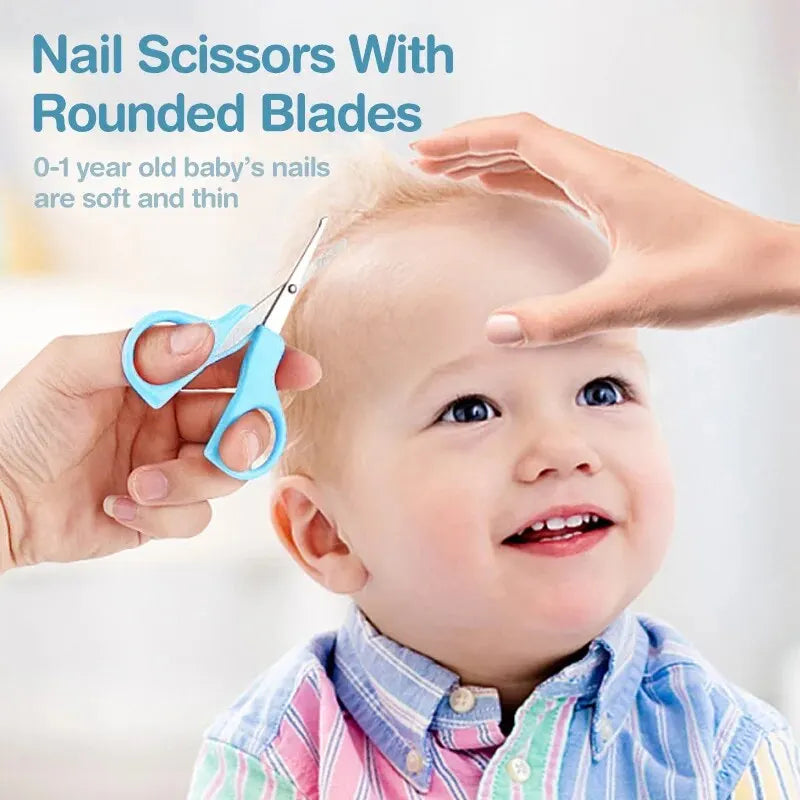 10pcs Infant Nail & Hair Care Set with Brush, Comb & Clippers