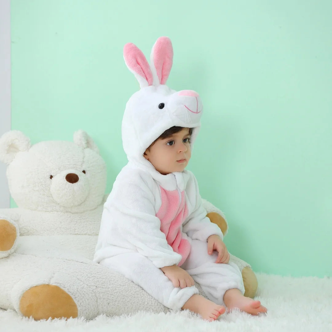 Long Sleeve Cartoon Animal Jumpsuit