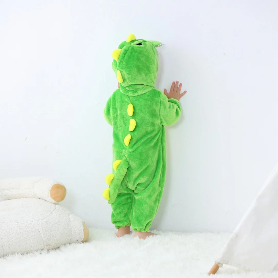 Long Sleeve Cartoon Animal Jumpsuit