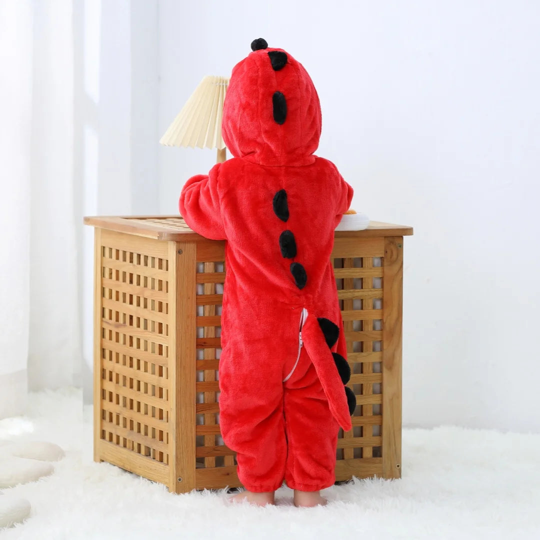 Long Sleeve Cartoon Animal Jumpsuit