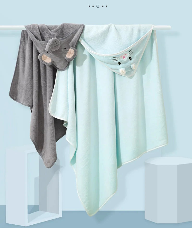 Animal Hooded Baby Bath Towels