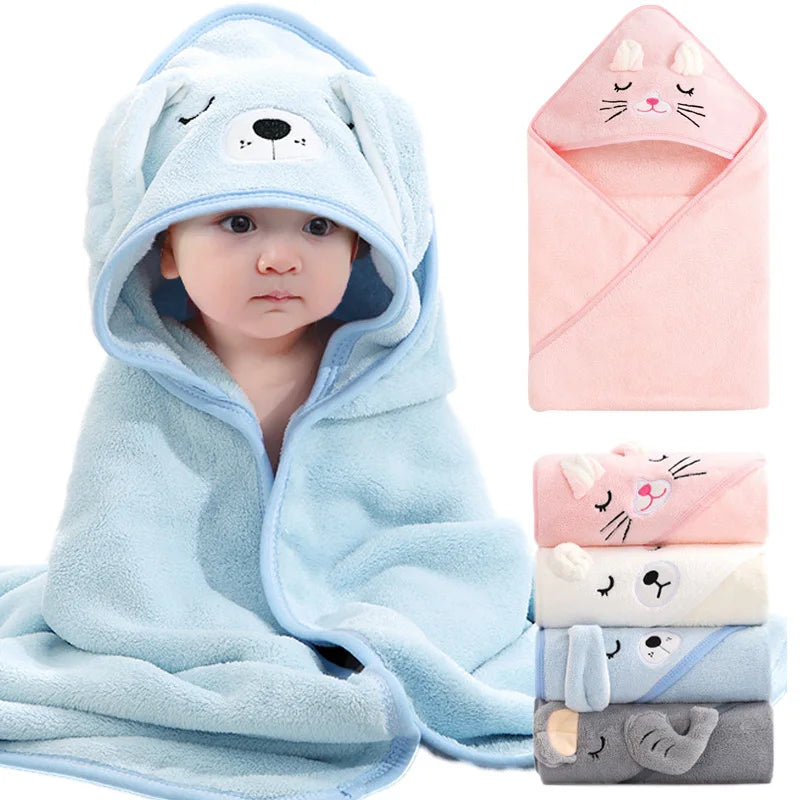 Animal Hooded Baby Bath Towels