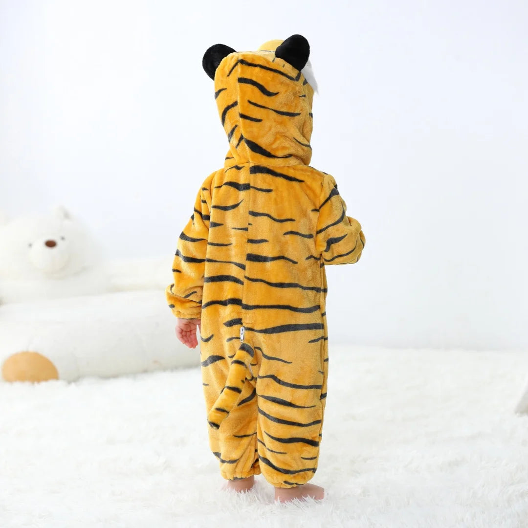 Long Sleeve Cartoon Animal Jumpsuit