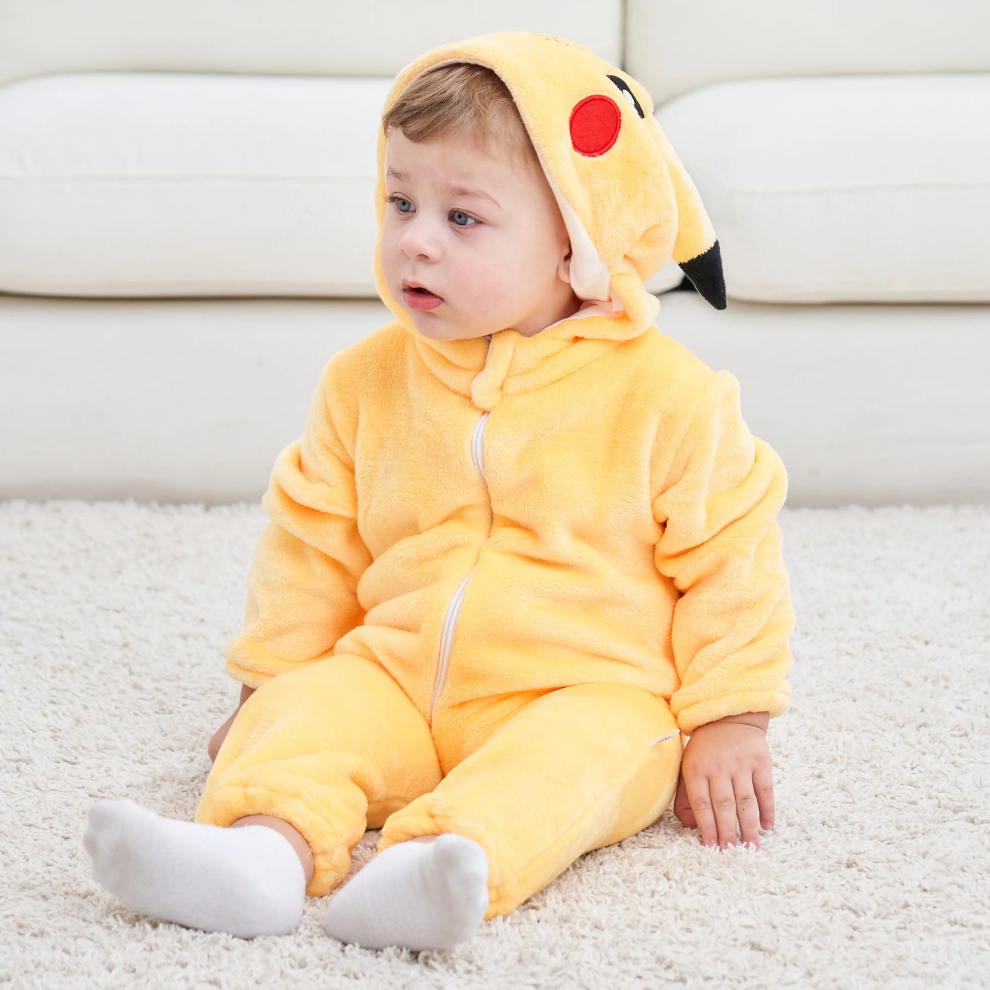 Long Sleeve Cartoon Animal Jumpsuit