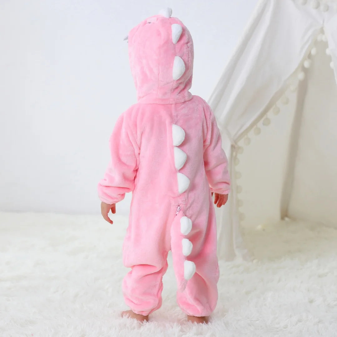 Long Sleeve Cartoon Animal Jumpsuit