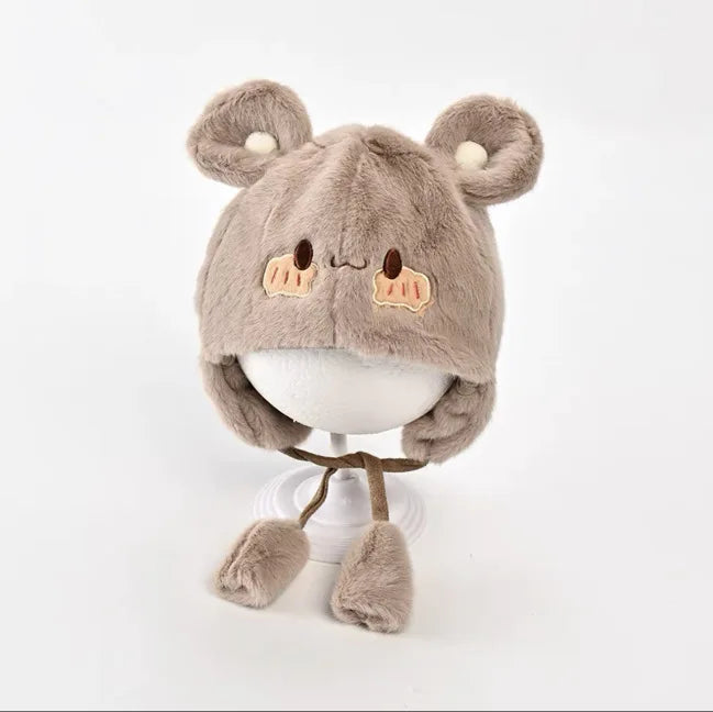 Fleece Knit Ear Protection Hat