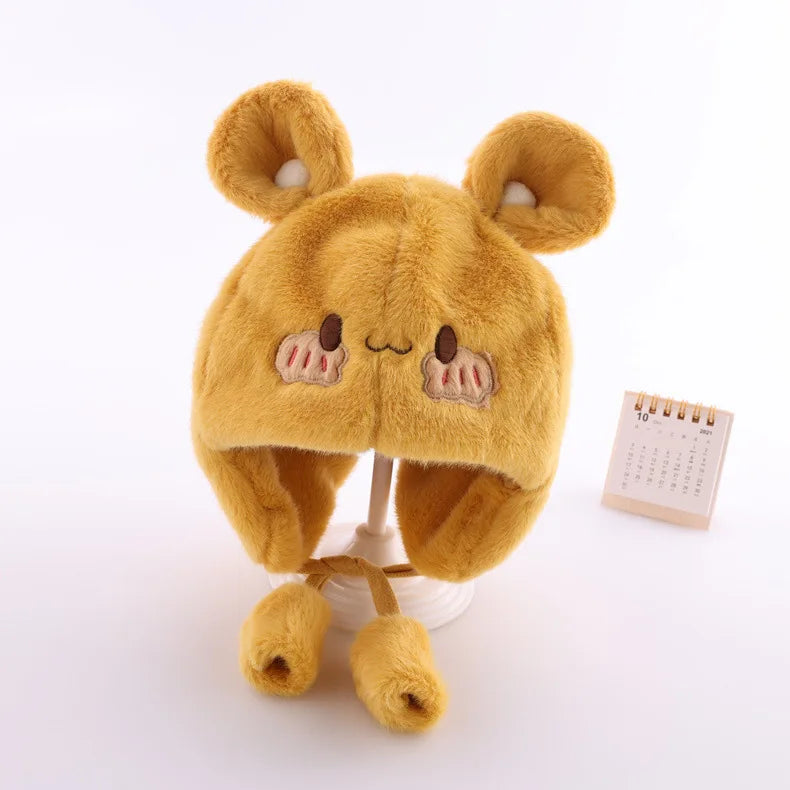 Fleece Knit Ear Protection Hat