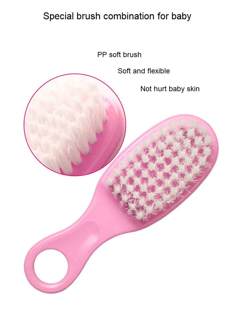 10pcs Infant Nail & Hair Care Set with Brush, Comb & Clippers