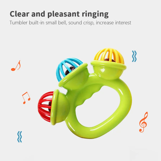 Baby Rattle Ball Toy – Sensory Hand Grasping Bell