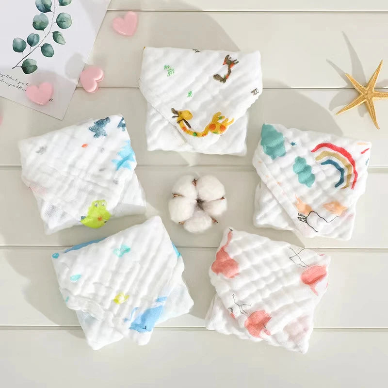 5 PCS Muslin Cotton Swaddles