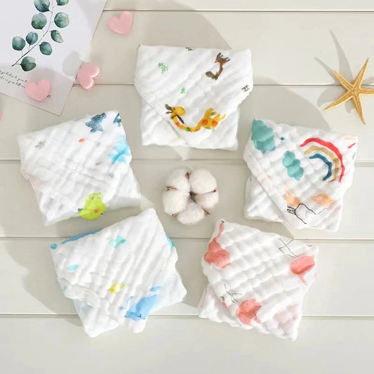 5 PCS Muslin Cotton Swaddles