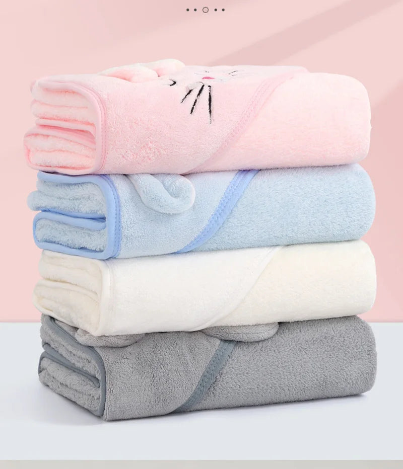 Animal Hooded Baby Bath Towels