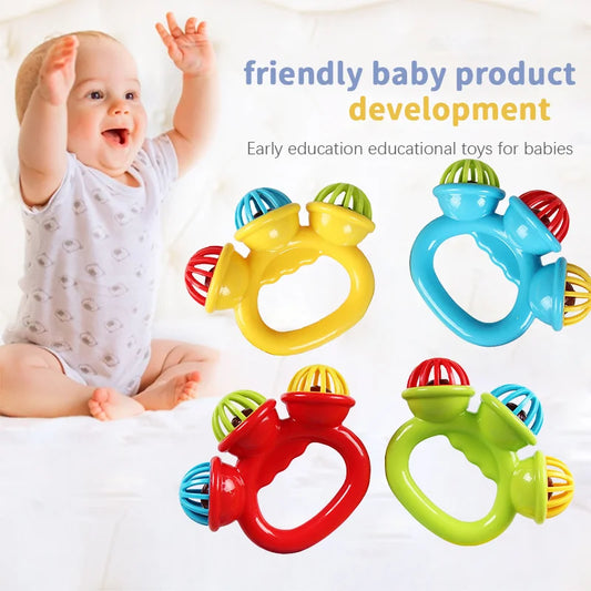 Baby Rattle Ball Toy – Sensory Hand Grasping Bell
